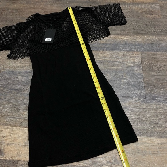 NWT Kendall + Kylie rib tank dress w/ fish net🖤 - Picture 5 of 8